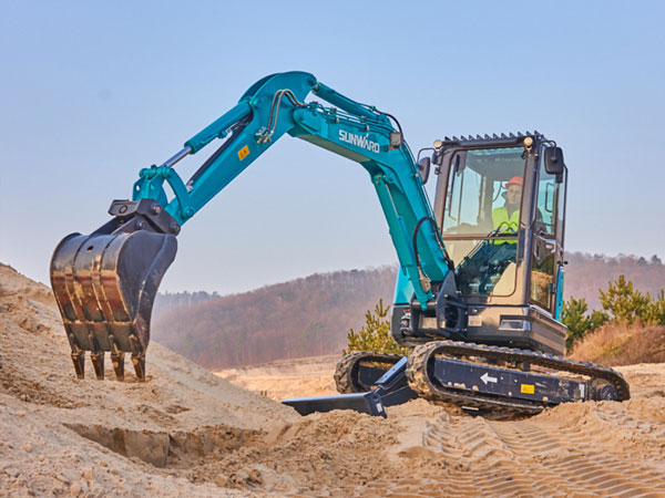 Heavy machinery operating in Sudan